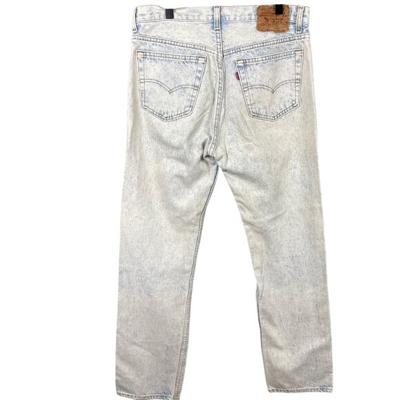 Vtg Levis 501s Acid Wash Made In The USA Size 33/32 Vintage Denim Faded Thrashed - Picture 2 of 8